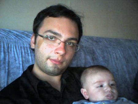 mon premier fils avec son fils!