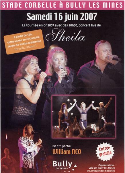 affiche de son concert!